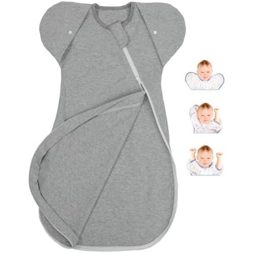 Eray Baby Zipper Swaddle Transitonal Sleep Sack 3-6Months Infant Sleeping Bag Wearable Blanket Sleepwear