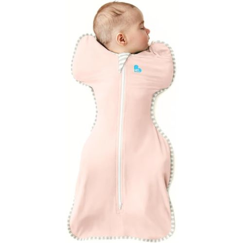 Love to Dream Swaddle, Baby Sleep Sack, Swaddle Up Self-Soothing Swaddles for Newborns, Get Longer Sleep, Snug Fit Helps Calm Startle Reflex, Lite 0.2 Tog Sleep Sack, 8-13 lbs, Pink - Light Pink - Small (8-13lbs.)