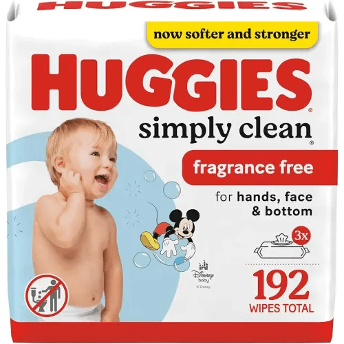 Huggies Simply Clean Unscented Baby Diaper Wipes