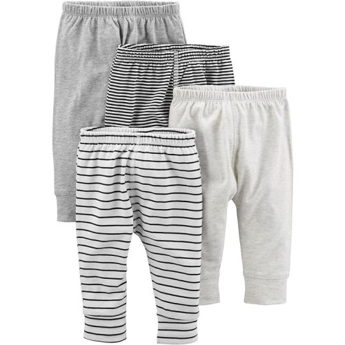 Simple Joys by Carter's Unisex Babies' Fleece Pants, Pack of 4