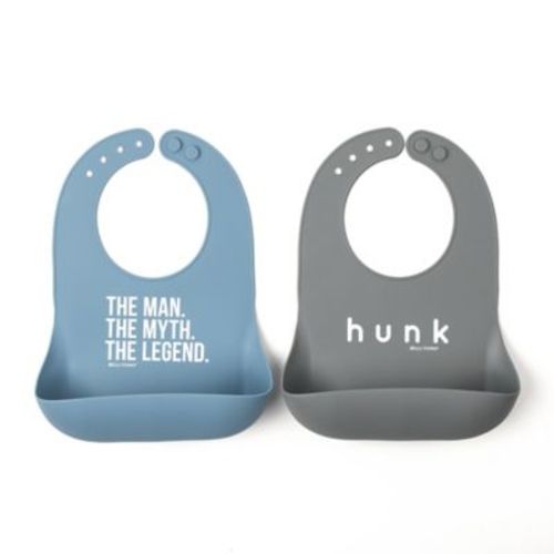 Bella Tunno 2-Piece The Man Wonder Bib Set - MULTI - 2 PACK