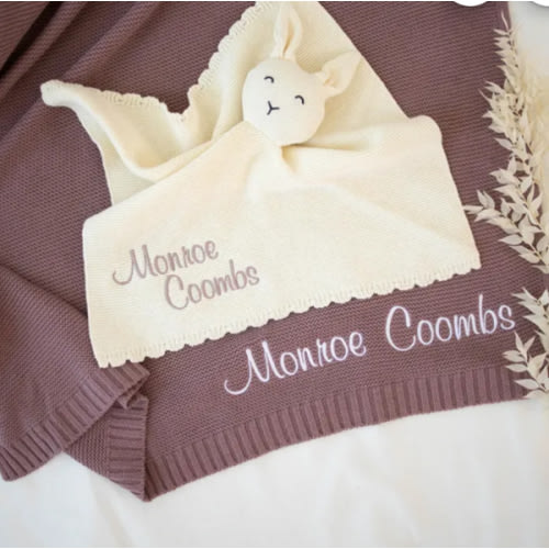 Custom Gift Set 2 pcs for Baby, Custom Blanket/Toy, Baby gift blanket, Birthday gift, Baby girl gift, Baby boy gift, Baby shower Gift set.