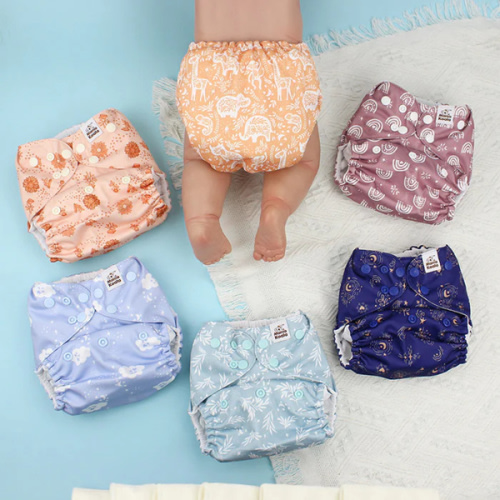 Mama Koala POCKET DIAPER 3.0 WITH INSERTS - 6 PACK(Cabin Vibes)