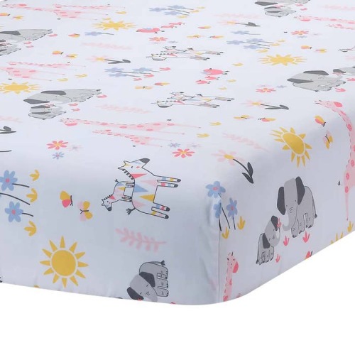 Jazzy Jungle Crib Sheet