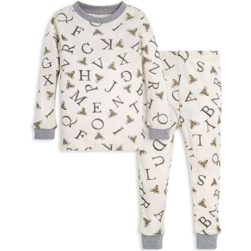 Burt's Bees Baby Baby Boys' Pj Set, Tee and Pant 2-Piece Pajamas, 100% Organic Cotton