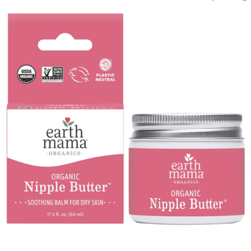 Amazon.com: Earth Mama Organic Nipple Butter™ | Nipple Cream Safe for Breastfeeding | Postpartum Essentials for Nursing | Non Lanolin Nipple Cream, 2-Fluid Ounce : Baby