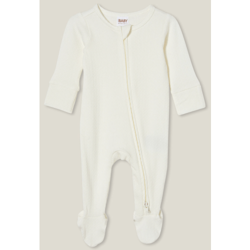 Organic Pointelle Zip All In One Romper