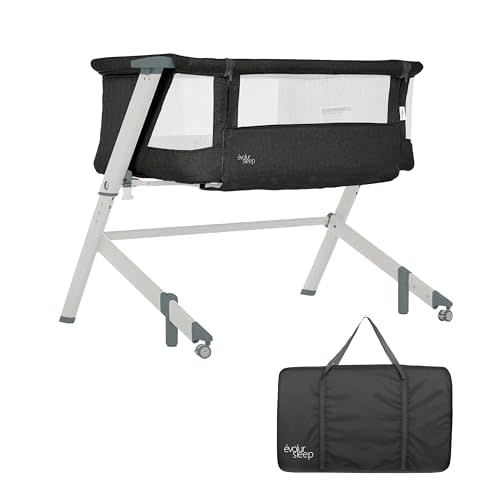 Evolur Stellar Bassinet and Bedside Sleeper, Black