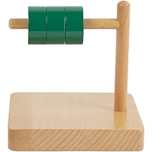 Adena Montessori Discs on Horizontal Dowel Montessori Toys for 12-18 Months Baby