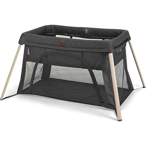 Maxi-COSI Calao Travel Playard, Infant Bassinet, Toddler Playpen, Portable, Lightweight, Foldable, Easy Setup, with Carry Bag, Breathable Mesh, Classic Graphite
