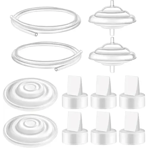 Maymom Pump Parts Compatible with Spectra S1 S2 9 Plus Breastpump Replace Backflow Protector Membrane Duckbill Valve Tube Not Original Spectra Replacement Pump Parts