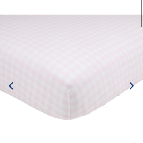 Sleep Tight Crib Sheet - Palm Beach Pink Gingham