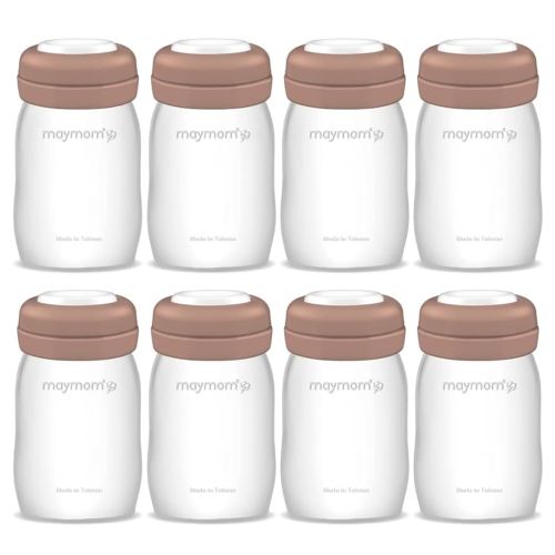 Maymom Wide Neck Breastmilk Collection n Storage Bottle 5.4 oz; Re-markable SureSeal Disc. Fits Spectra S2 Spectra S1 9 Plus.
