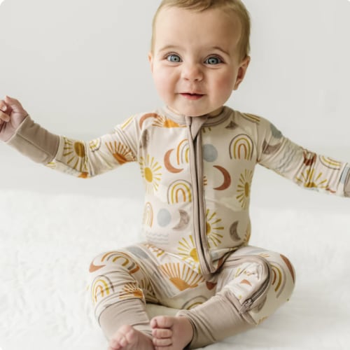 Desert Sunrise Zippy Newborn- Little Sleepies
