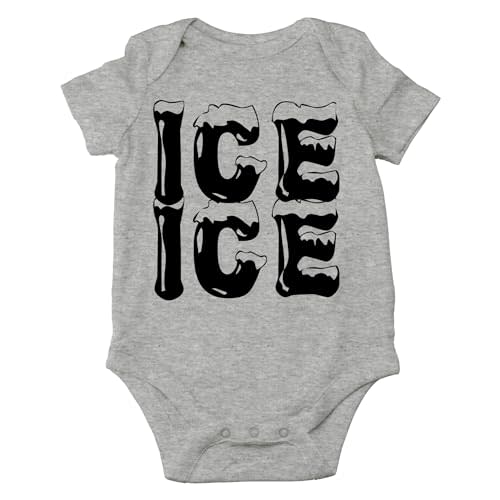 AW Fashions Ice Ice Baby Bodysuit Cute Newborn Baby Girl or Boy Clothes Adorable Infant Romper Outfit