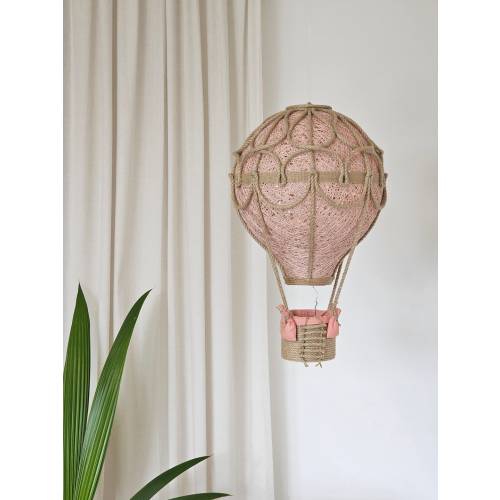 Dusty Pink Night Ligh Hot Air Balloon, Hot Air Balloon Lamp, Air Balloon Nursery , LED Light, Air Balloon Decoration