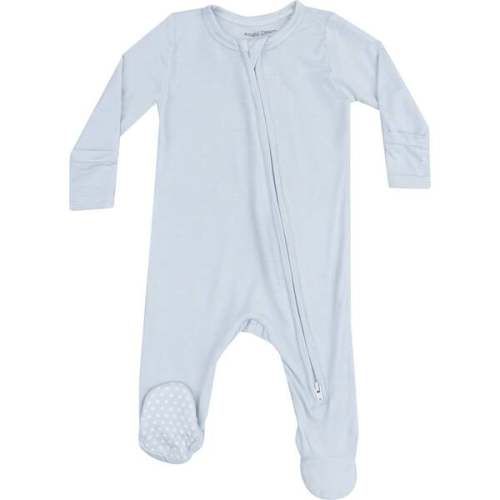2 Way Zipper Footie, Solid Classic Blue - Angel Dear | Maisonette