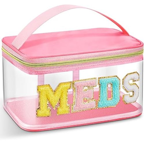 Geetery Makeup Bag Toiletry Storage Case Chic Meds for Women
