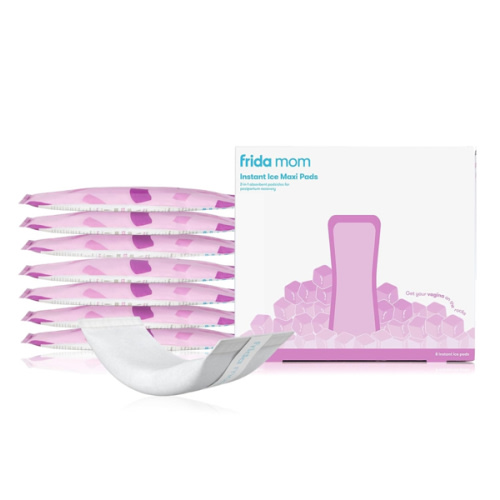 Frida Mom 2-in-1 Postpartum Pads, Absorbent Perineal Ice Maxi Pads, Instant Cold Therapy Packs and Maternity Pad in One