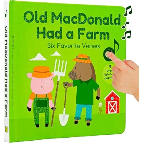 Cali's Books Old Macdonald Had a Farm | Interactive Books for 1 Year Old, Books for 2 Year Olds with Buttons on Every Page | Fun Farm Toy Book for Baby and Toddlers | Great Gift for Kids