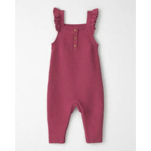 Baby Girl Organic Cotton Sweater Knit Overalls - Little Planet | Carter's
