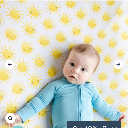 Sunshine Fitted Crib Sheet - Little Sleepies