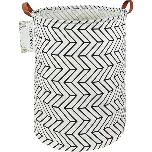 FANKANG Storage Bins, Nursery Hamper Canvas Laundry Basket Foldable with Waterproof PE Coating Large Storage Baskets for Kids Boys and Girls, Office, Bedroom, Clothes,Toys