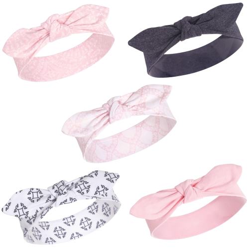Yoga Sprout Baby Girl Cotton Headbands 5pk, Scroll, 0-24 Months - Scroll