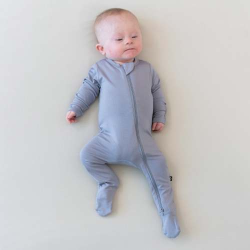 Zippered Footie in Haze
