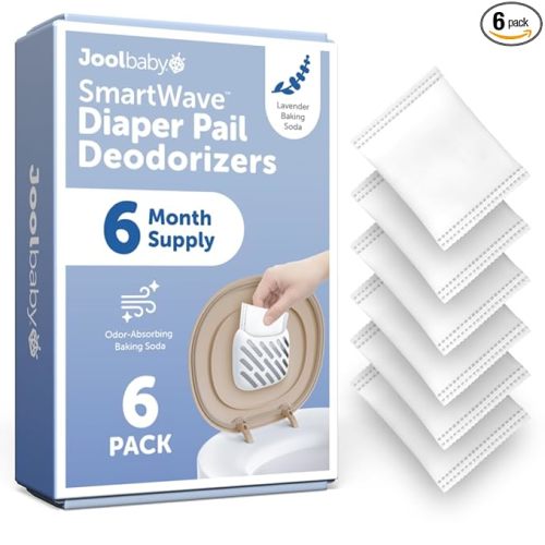 Jool Baby Diaper Pail Baking Soda Deodorizer Packets – Helps Eliminate Odors & Keeps Your Nursery Smelling Fresh – Lavender-Scented (6 Pack)