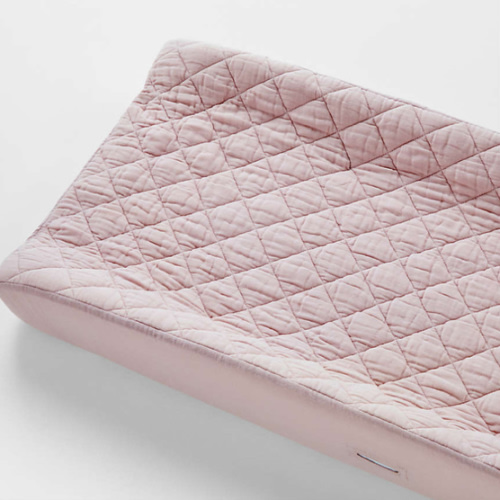 Supersoft Lilac Rose Organic Cotton Gauze Baby Changing Pad Cover