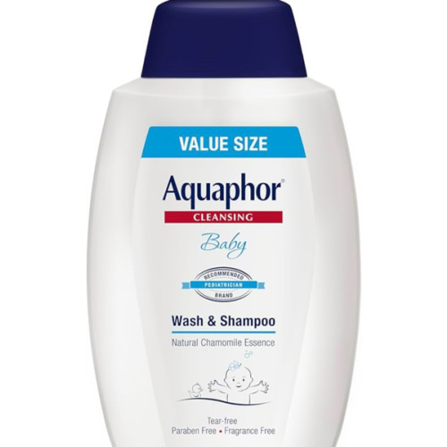 Aquaphor Baby Wash and Shampoo, Unscented Baby Shampoo and Wash, 25.4 Fl Oz Pump Bottle