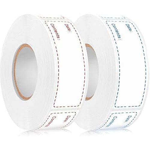 500Pcs Removable Freezer Labels,1 x 3 Inch Food Labels for Food Containers Food Storage Stickers Refrigerator Food Storage Labels Easy Clean No Residue