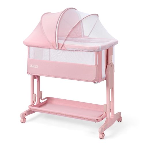JOYMOR 4 in 1 Baby Bassinet Taller Bedside Sleeper with Mattress
