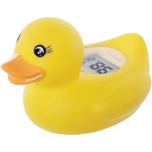 Dreambaby Duck Baby Bath Thermometer - Instant Read Digital Thermometer for Water and Room Temperature - Floating Baby Bath Toy