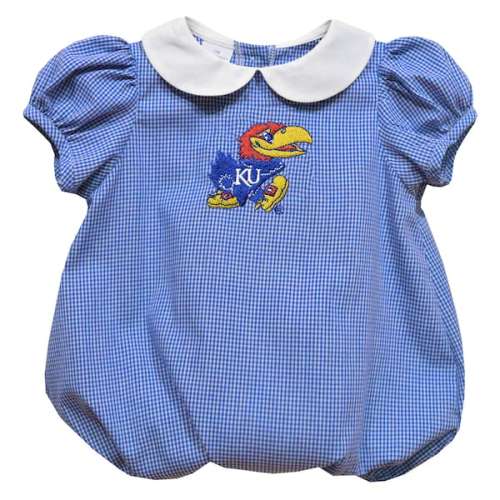 Kansas Jayhawks Vive La Fete Girls Infant Puffy Bubble Dress - Royal