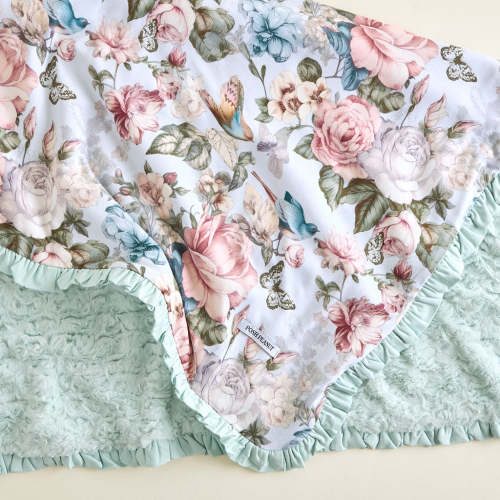 Amarantha Minky Ruffled Luxette Patoo® Blanket