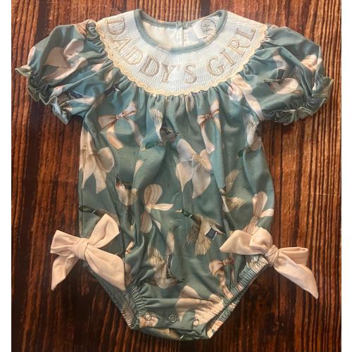 Mallard Duck Coquette Bows Daddy’s Girl Bubble Outfit