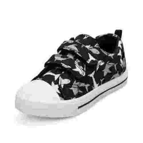 Kushyshoo Kids Canvas Shoes Black Shark Toddler Boys Sneakers 5M