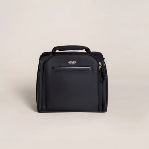 JuJuBe Signature Insulated Washable Lunch Bottle Bag - Black