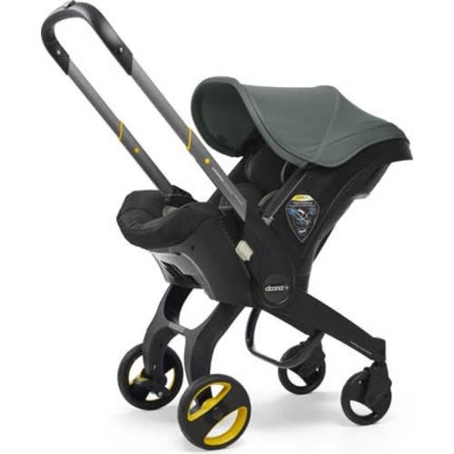 Convertible Infant Car Seat/Compact Stroller System with Base - Slate Green