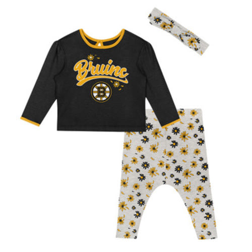 Bruins Newborn Girls Ice Queen 3pc Set