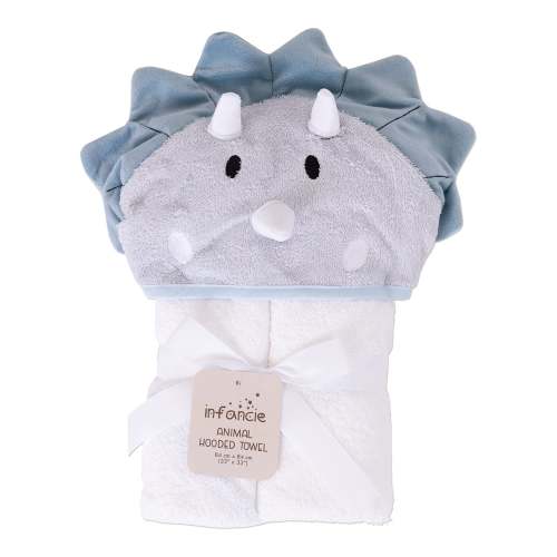 Infancie Lion Hooded Towel White/navy
