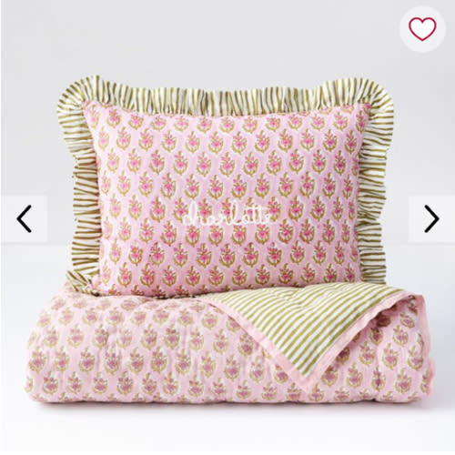 Block Print Quilted Blanket