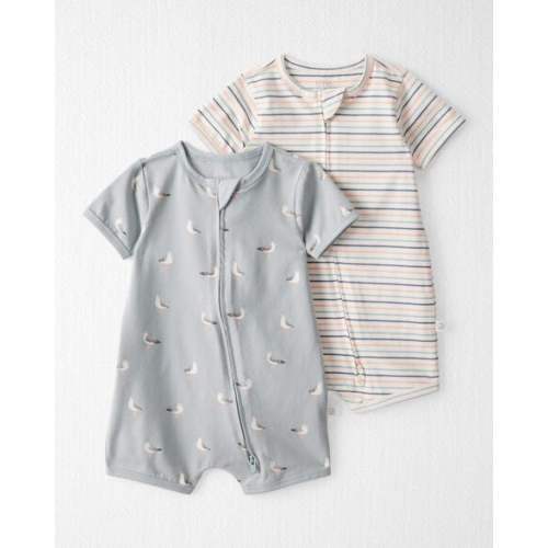 Baby 2-Pack Organic Cotton 2-Way Zip Rompers - Little Planet | Carter's