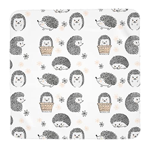 Cute Hedgehog Baby Stuff Newborn Swaddle Blanket Soft & Cozy Receiving Baby Blankets Swaddle Wrap for Boys and Girls
