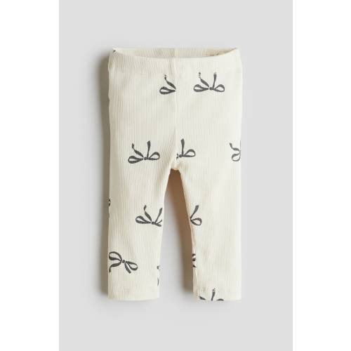 RIBBED COTTON LEGGINGS