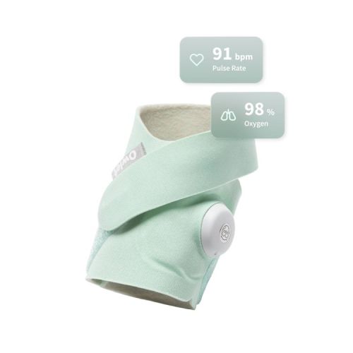 Owlet Dream Sock - FDA-Cleared Smart Baby Monitor with Live Health Readings and Notifications - Mint