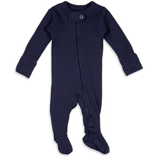 L'ovedbaby Unisex Baby Organic 2-way Zipper Footie