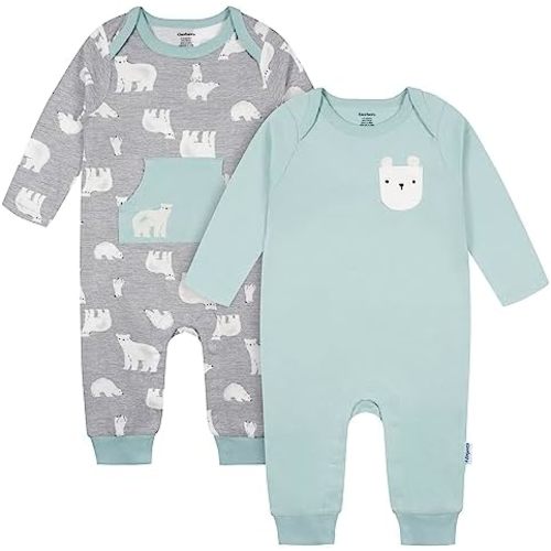 Gerber Baby Boys' Long Sleeve Jumpsuit (2 Pack)